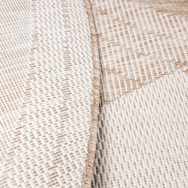 Garten Teppich Rund - Nusa Sun Beige Creme - 5