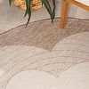 Garden Teppich Rund - Nusa Flower Beige Creme  - thumbnail 1