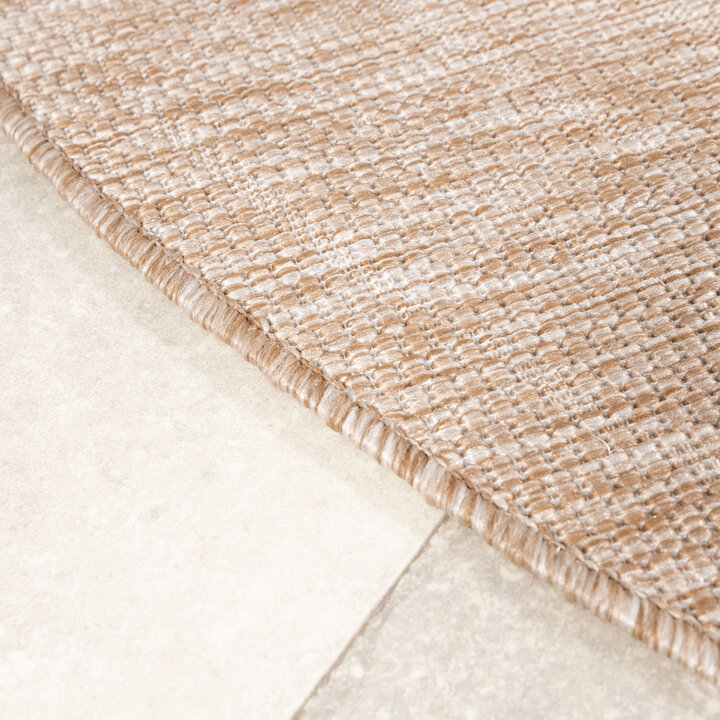Garden Teppich Rund - Nusa Flower Beige Creme  - 4