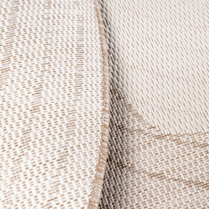 Garden Teppich Rund - Nusa Flower Beige Creme  - 5