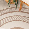 Garden Teppich Rund - Nusa Medallion Beige Creme  - thumbnail 1