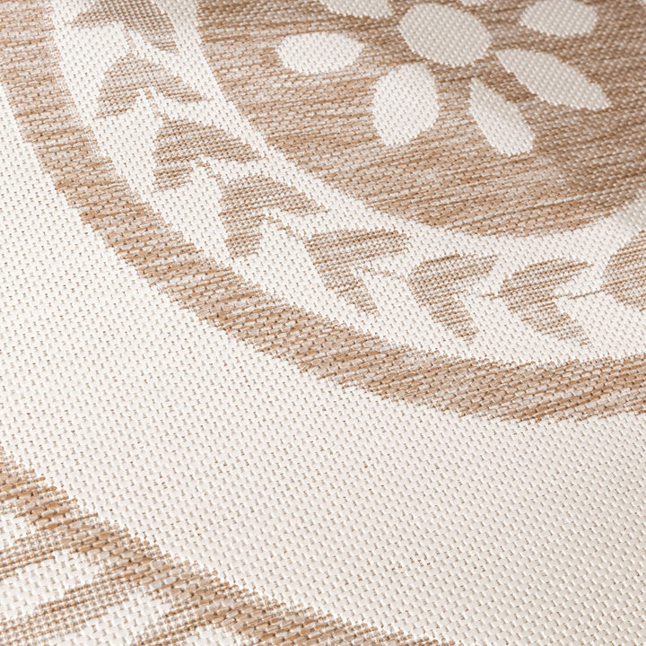 Garden Teppich Rund - Nusa Medallion Beige Creme  - 2