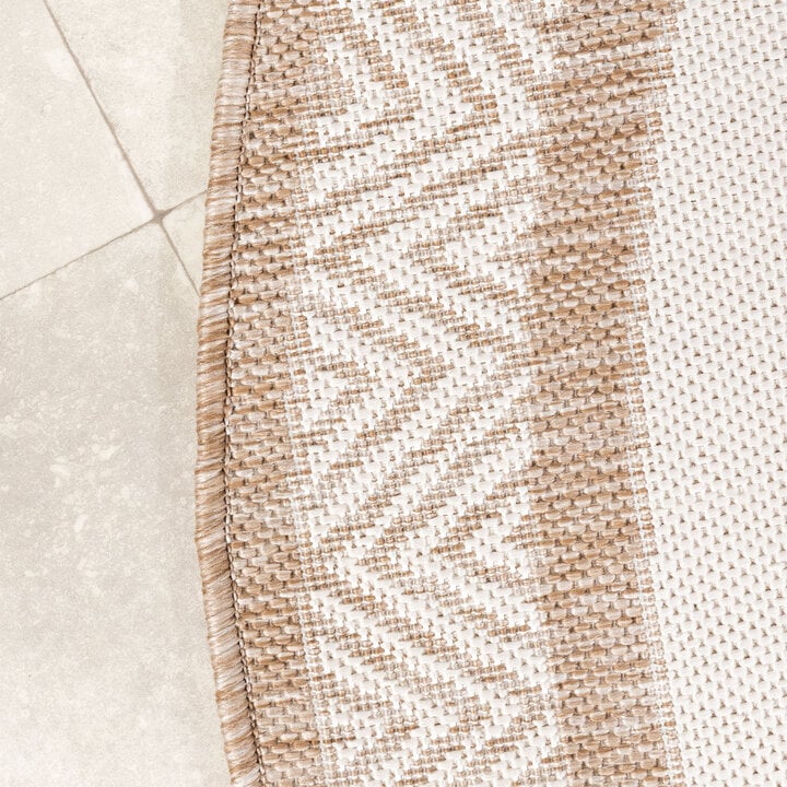Garden Teppich Rund - Nusa Medallion Beige Creme  - 3