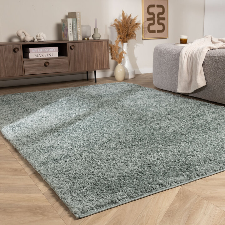 Teppich Hochflor - Wish Blau Grün 