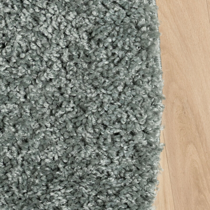 Teppich Hochflor Rund - Wish Blau Grün  - 4