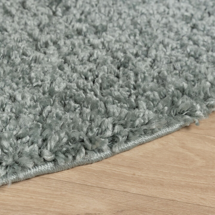 Teppich Hochflor Rund - Wish Blau Grün  - 5