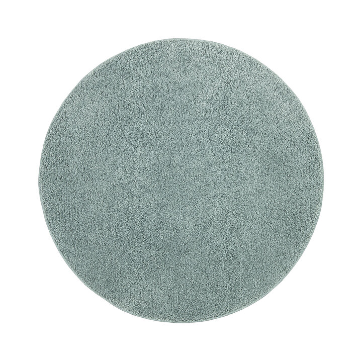 Teppich Hochflor Rund - Wish Blau Grün  - 1