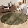 Teppich Hochflor Rund - Wish Grün  - thumbnail
