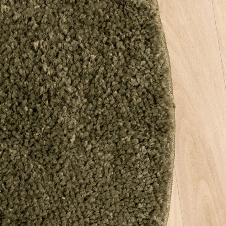 Teppich Hochflor Rund - Wish Grün  - 4