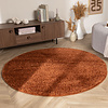 Teppich Hochflor Rund - Wish Terracotta - thumbnail