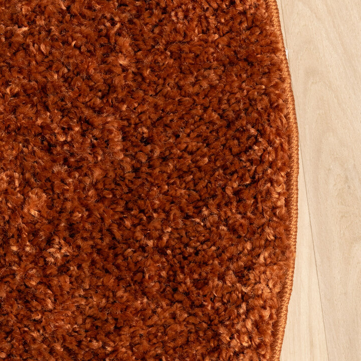Teppich Hochflor Rund - Wish Terracotta - 4