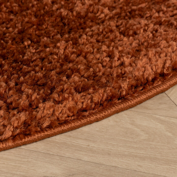 Teppich Hochflor Rund - Wish Terracotta - 5