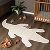 Waschbarer Kinderteppich - Raf Croco Creme - thumbnail