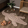 Waschbarer Kinderteppich - Raf Croco Braun - thumbnail