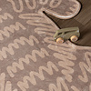 Waschbarer Kinderteppich - Raf Croco Braun - thumbnail 2