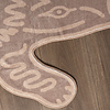 Waschbarer Kinderteppich - Raf Croco Braun - thumbnail 4