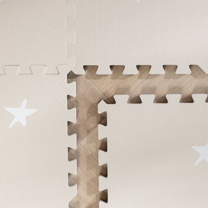 Puzzlematte - Alfie Stars Grau/Beige - 4