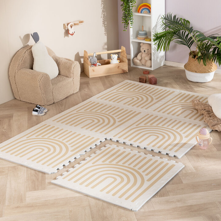 Puzzlematte - Alfie Grid Beige