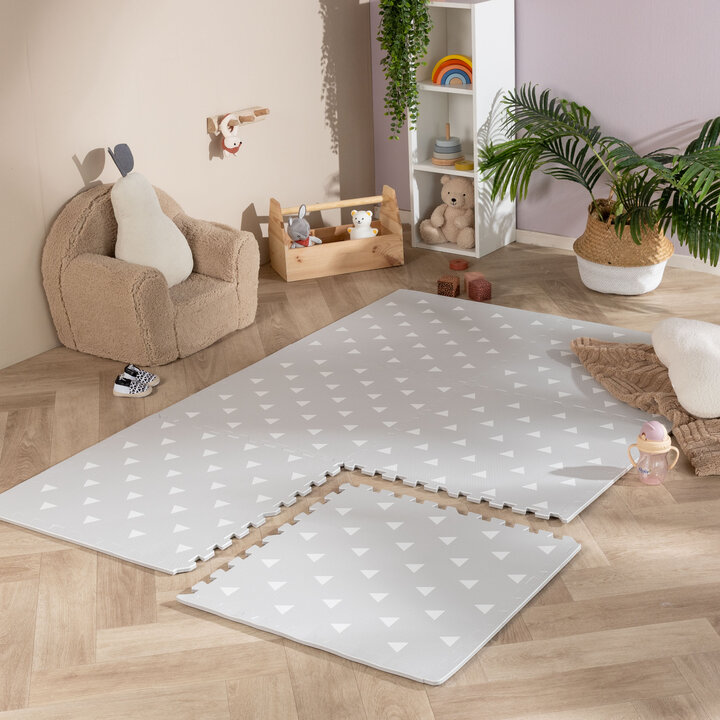 Puzzlematte - Alfie Geo Grau