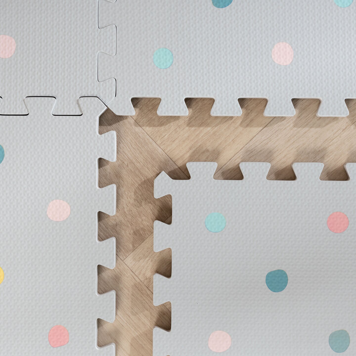Puzzlematte - Alfie Dots Hellgrau - 3