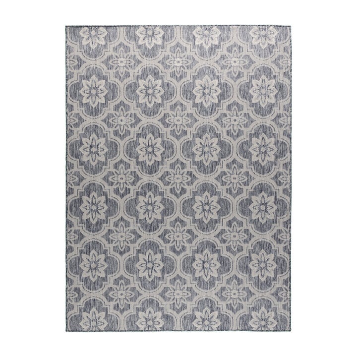 In- & Outdoor Teppich - Rio Flower Blau - 1