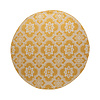 In- & Outdoor Teppich Rund - Rio Flower Gelb - thumbnail 1