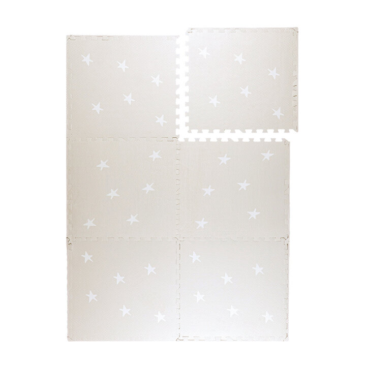 Puzzlematte - Alfie Stars Grau/Beige - 1