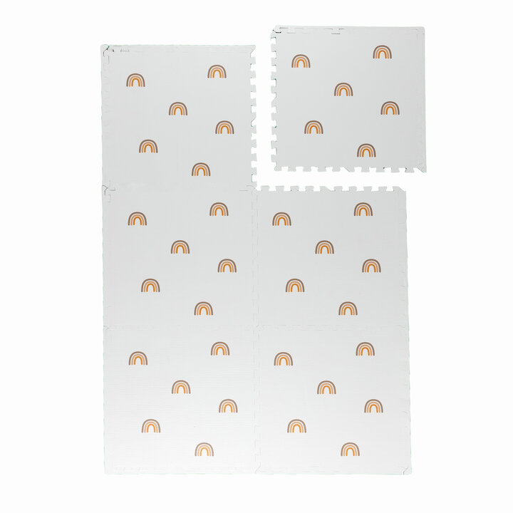 Puzzlematte - Alfie Rainbow Weiß - 1