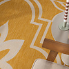 In- & Outdoor Teppich - Isla Medaillon Gelb Weiß - thumbnail 2