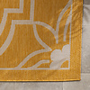 In- & Outdoor Teppich - Isla Medaillon Gelb Weiß - thumbnail 4