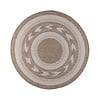 Garten Teppich Rund - Nusa Orbit Beige Creme - thumbnail 1