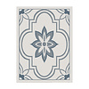 In- & Outdoor Teppich - Isla Medaillon Weiß Blau - thumbnail 1