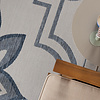 In- & Outdoor Teppich - Isla Medaillon Weiß Blau - thumbnail 2