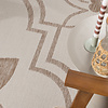 In- & Outdoor Teppich - Isla Medaillon Weiß Beige - thumbnail 2