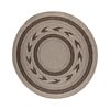 Garten Teppich Rund - Nusa Orbit Braun Creme - thumbnail 1