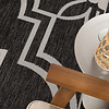 In- & Outdoor Teppich - Isla Medaillon Schwarz Weiß - thumbnail 2