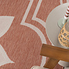 In- & Outdoor Teppich - Isla Medaillon Rose Weiß - thumbnail 2