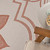 In- & Outdoor Teppich - Isla Medaillon Weiß Rose - thumbnail 2