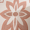 In- & Outdoor Teppich - Isla Medaillon Weiß Rose - thumbnail 3