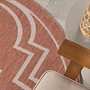 In- & Outdoor Teppich Rund - Isla Medaillon Rose Weiß - thumbnail 2