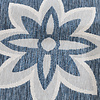 In- & Outdoor Teppich Rund - Isla Medaillon Blau Weiß - thumbnail 3