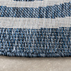 In- & Outdoor Teppich Rund - Isla Medaillon Blau Weiß - thumbnail 5