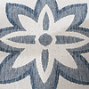 In- & Outdoor Teppich Rund - Isla Medaillon Weiß Blau - thumbnail 3