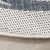 In- & Outdoor Teppich Rund - Isla Medaillon Weiß Blau - thumbnail 5