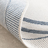 In- & Outdoor Teppich Rund - Isla Medaillon Weiß Blau - thumbnail 6