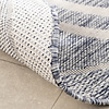 In- & Outdoor Teppich Rund - Isla Medaillon Hellblau Weiß - thumbnail 6
