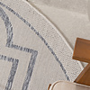In- & Outdoor Teppich Rund - Isla Medaillon Weiß Hellblau - thumbnail 2