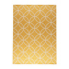 Geometrischer Outdoor Teppich - Faro Ripple Gelb - thumbnail 1