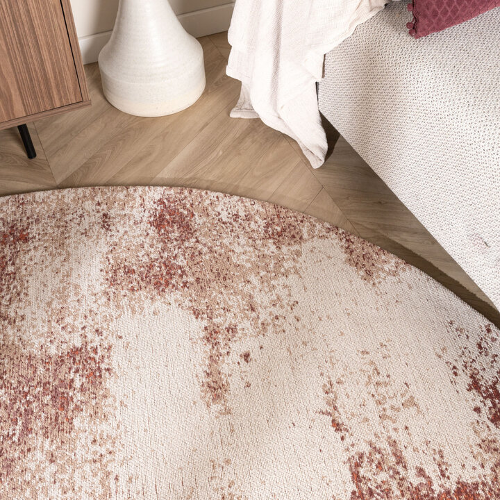 Teppich Abstrakt Rund - Candice Rosa - 2