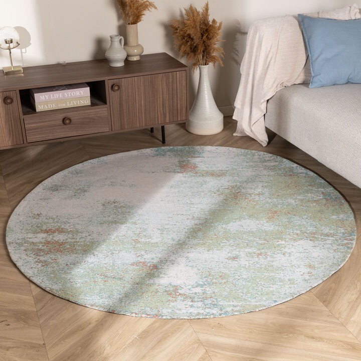 Teppich Abstrakt Rund - Candice Mint